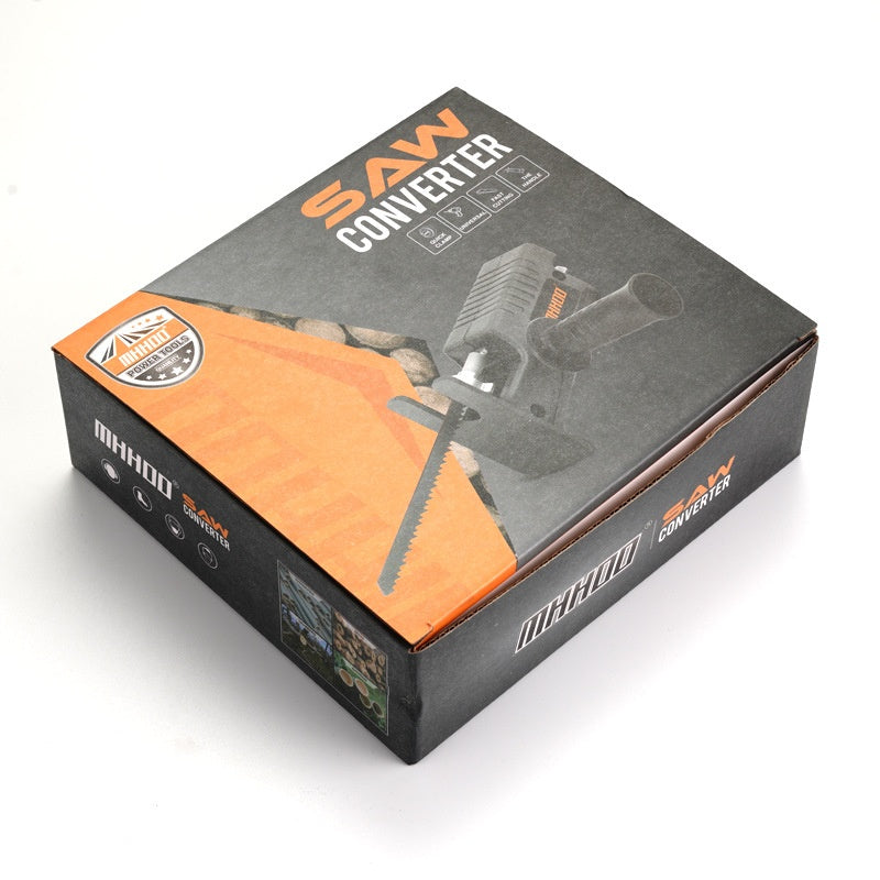 🔥🧰Ηλεκτρικό τρυπάνι που μετατρέπεται σε παλινδρομικό πριόνι, προσαρμογέας κεφαλής σέγας για ξυλουργική.