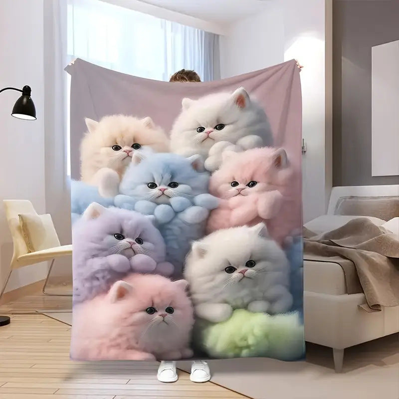 ✨【150cm x 130cm】1 τεμάχιο 29 ευρώ🔥Καρό φανέλα με καλλιτεχνική εκτύπωση (Διατίθεται σε διάφορα μεγέθη)