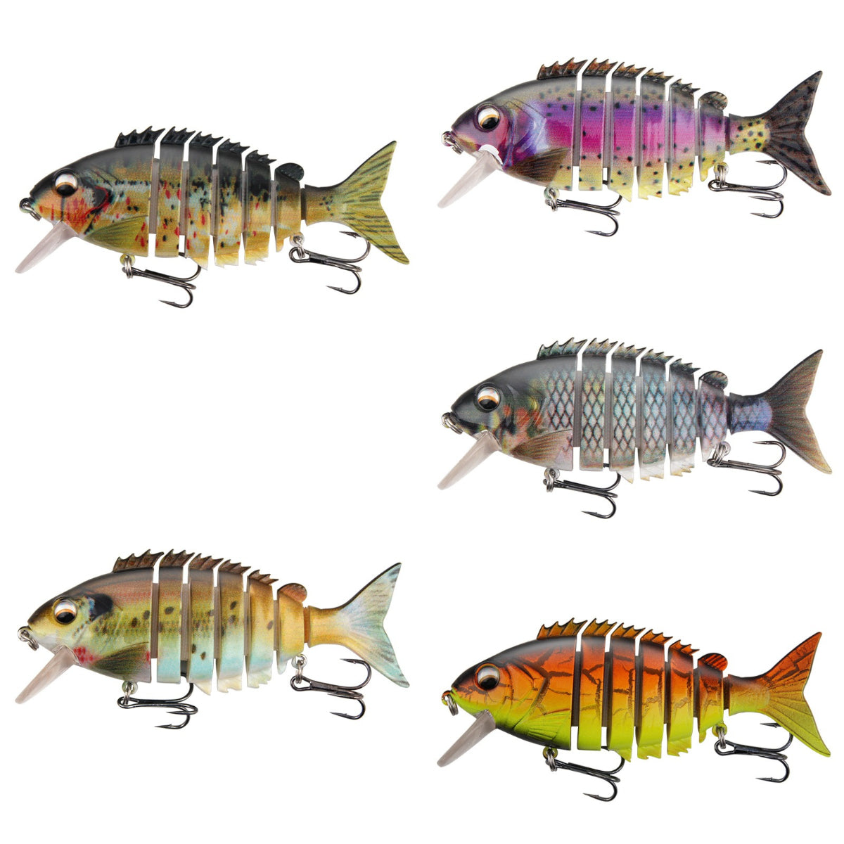 【30%OFF】🔥5 στοιχεία🎣🐟Τμηματοποιημένο βιονικό δόλωμα ψαριών