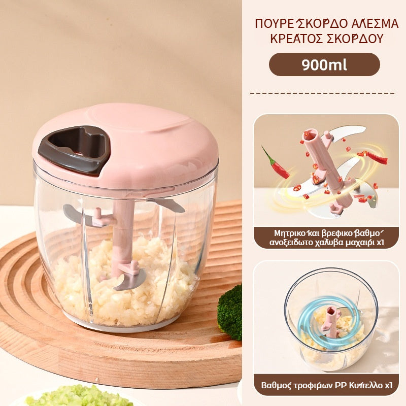 🧄✨Πολυλειτουργικός κόφτης σκόρδου | Τραβάς και κόβει αμέσως