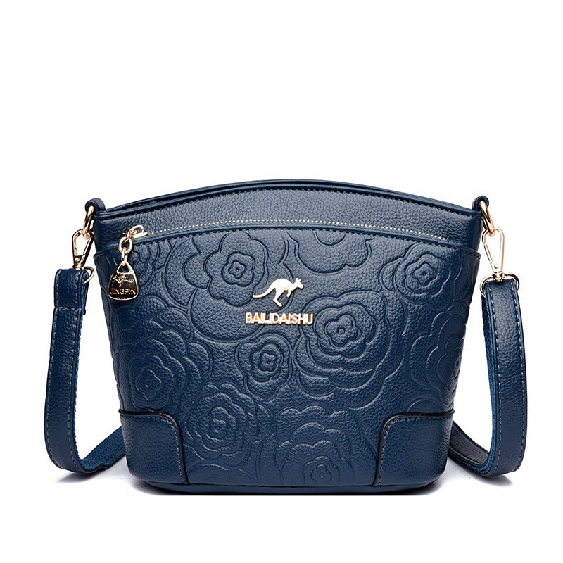 👜✨Δερμάτινη τσάντα με ανάγλυφο σχέδιο | Κομψότητα για κάθε εμφάνιση