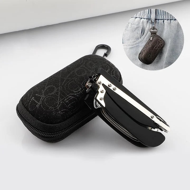 🔥Πτυσσόμενα γυαλιά ανάγνωσης με αντι-μπλε φως και θήκη