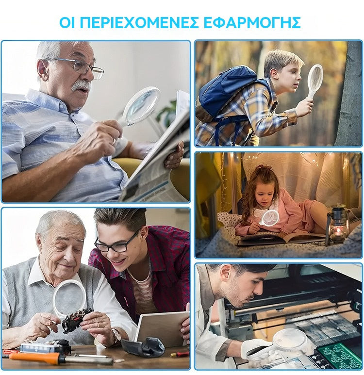 😎😎Αυτός ο φορητός μεγεθυντικός φακός 30x διαθέτει φως ανάγνωσης χάρτη και είναι κατάλληλος για χρήση από ηλικιωμένους, σε γραφεία, στο σπίτι και σε ταξίδια.