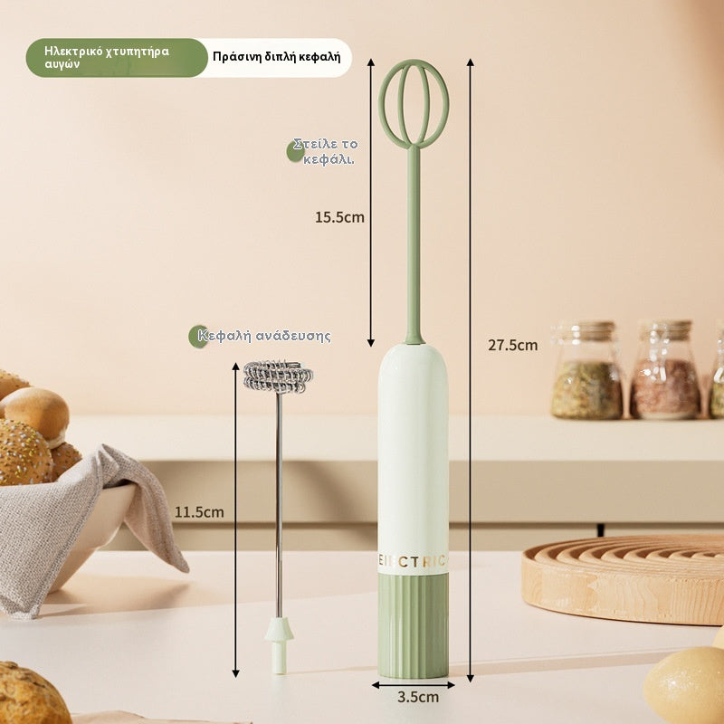 🥚 Ασύρματο μίνι μίξερ χειρός – χτυπά αυγά & αφρόγαλα σε δευτερόλεπτα