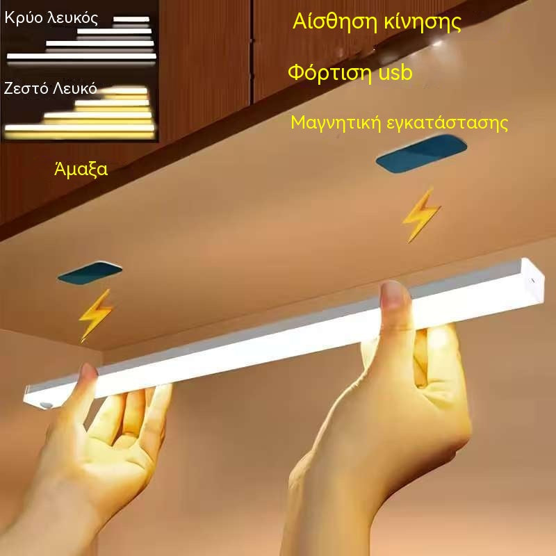 🎁Τελευταία Ημέρα Προσφορών 49% ΕΚΠΤΩΣΗ💡Μαγνητικά Επαναφορτιζόμενα Φώτα LED με Έξυπνο Αισθητήρα χωρίς Τρυπήματα