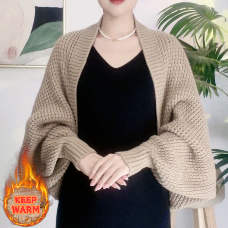 🔥Φθινόπωρο και χειμώνα νέο μαλακό πλεκτό ζεστό ζακέτα σάλι