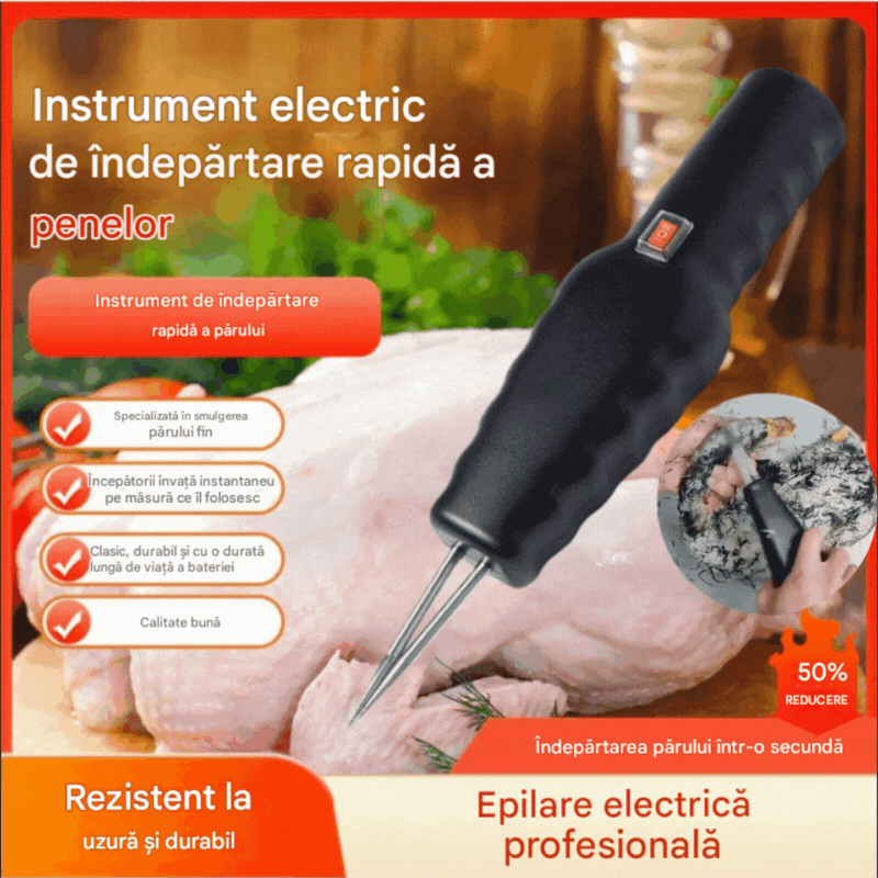 【🔥Εκπτώσεις】🛒🦆Ηλεκτρική συσκευή για γρήγορη αφαίρεση τριχών πουλιών