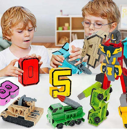 🔥🧩 [50% έκπτωση] Transformers με αλφάβητο και αριθμούς για παιδιά – 🚗 Διασκέδαση, δημιουργικότητα και μάθηση