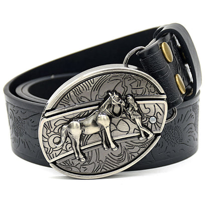 🆒🎁👍Ανδρική ανάγλυφη ζώνη με ενσωματωμένο μαχαίρι