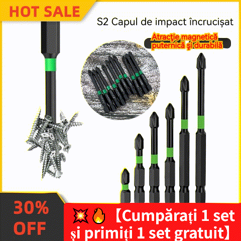 💥🔥【Αγοράστε ένα, πάρτε ένα δωρεάν - 2 σετ για 25 ευρώ - 12 τεμάχια】Κατσαβίδια Phillips Impact - Σετ των 6