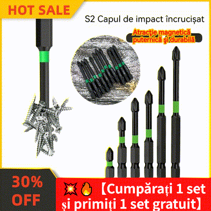 💥🔥【Αγοράστε ένα, πάρτε ένα δωρεάν - 2 σετ για 25 ευρώ - 12 τεμάχια】Κατσαβίδια Phillips Impact - Σετ των 6