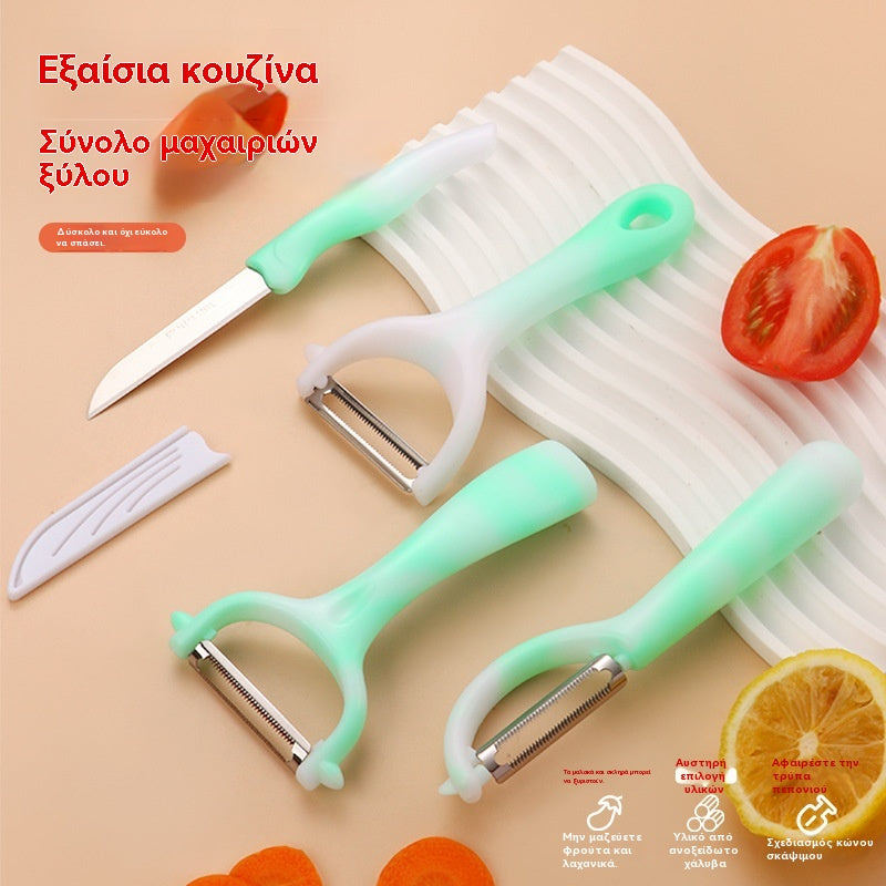 🔪 Ανοξείδωτος αποφλοιωτής κουζίνας – εύκολο καθάρισμα πατάτας & λαχανικών! 🥔