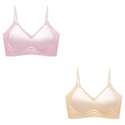 🥰2 είδη 26 ευρώ🔥【Δύο τεμάχια】【40-100 κιλά】Σουτιέν από μετάξι χωρίς ραφές με απαλή στήριξη και άνεση