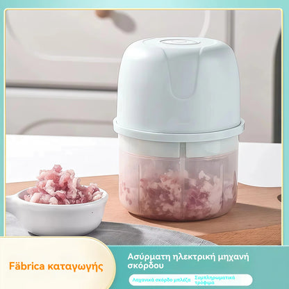 💥ΤΕΛΕΥΤΑΙΑ ΗΜΕΡΑ ΕΚΠΤΩΣΕΩΝ! 50% ΕΚΠΤΩΣΗ!⏰ΠΑΝΩ ΑΠΟ 50.000 ΤΕΜΑΧΙΑ ΠΟΥΛΗΘΗΚΑΝ!🎅Ηλεκτρικός κόφτης σκόρδου, Μίνι φορητός κόφτης λαχανικών