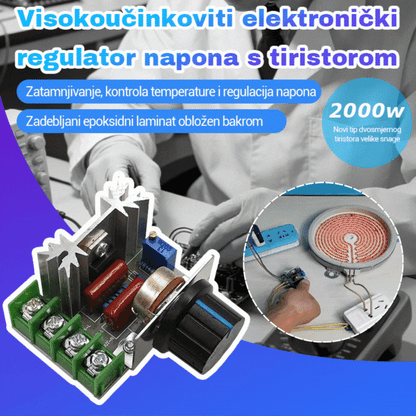 🔥【 3 είδη για 23 ευρώ】⚡Ηλεκτρονικός ρυθμιστής τάσης θυρίστορ υψηλής ισχύος 2000W--(έκπτωση 49%)