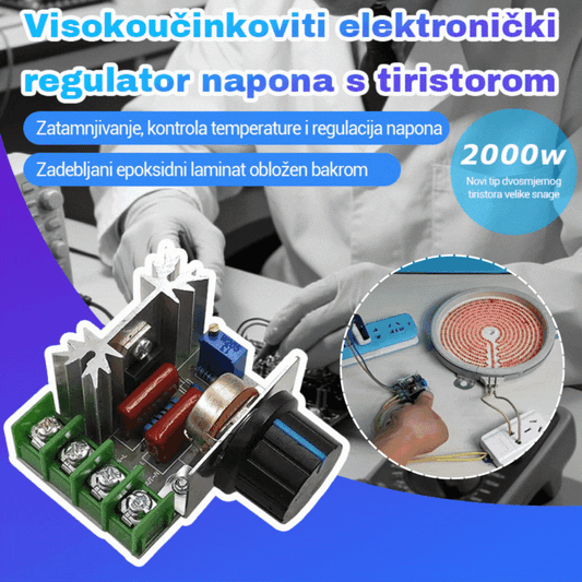 🔥【 3 είδη για 23 ευρώ】⚡Ηλεκτρονικός ρυθμιστής τάσης θυρίστορ υψηλής ισχύος 2000W--(έκπτωση 49%)
