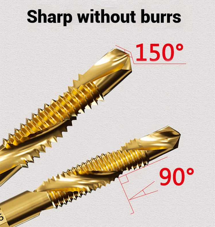 🛠️🎁【6 τεμάχια για 25 ευρώ】👨‍🏭 Τα τρυπάνια με σύνθετο σπείρωμα μπορούν να χρησιμοποιηθούν για τρύπημα και κοπή, έχουν σχεδιασμό διπλής χρήσης και αυτοτρύπησης, κατάλληλα για εγκατάσταση και κατεργασία.