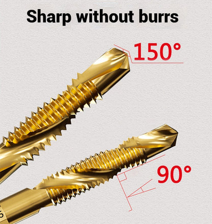 🛠️🎁【6 τεμάχια για 25 ευρώ】👨‍🏭 Τα τρυπάνια με σύνθετο σπείρωμα μπορούν να χρησιμοποιηθούν για τρύπημα και κοπή, έχουν σχεδιασμό διπλής χρήσης και αυτοτρύπησης, κατάλληλα για εγκατάσταση και κατεργασία.