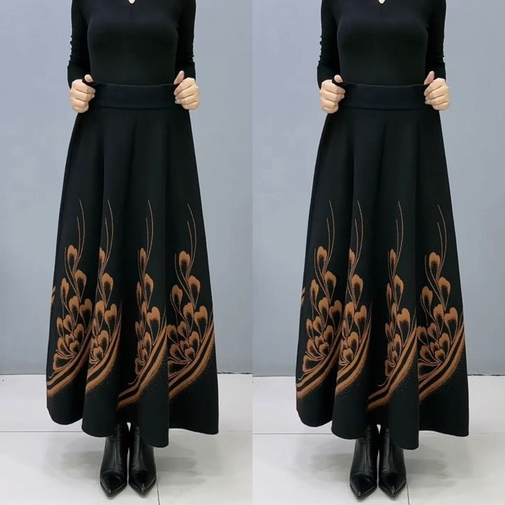 👗🎀【S-3XL】Φούστα Midi από Μάλλινη Μόδα Φθινοπώρου/Χειμώνα, Κομψή και Ευέλικτη