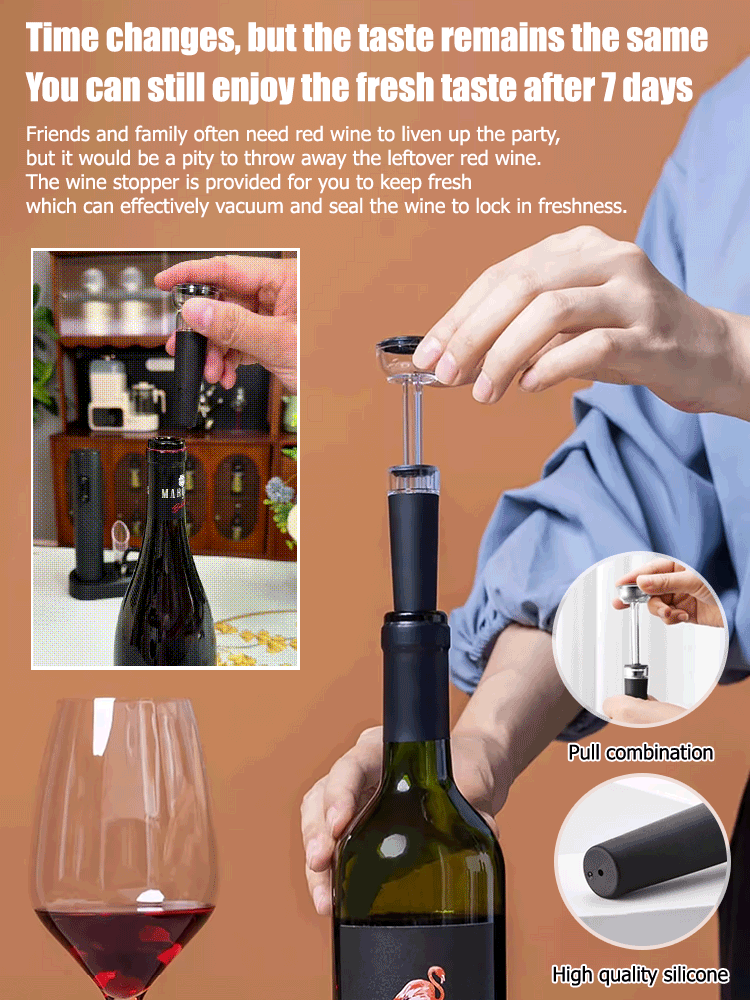 🍷Σετ ηλεκτρικών ανοιχτηριών κρασιού🎁 Τέλειο δώρο για κάποιον που αγαπά το κρασί.