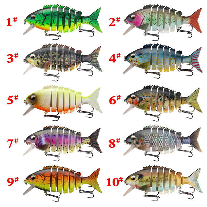 【30%OFF】🔥5 στοιχεία🎣🐟Τμηματοποιημένο βιονικό δόλωμα ψαριών