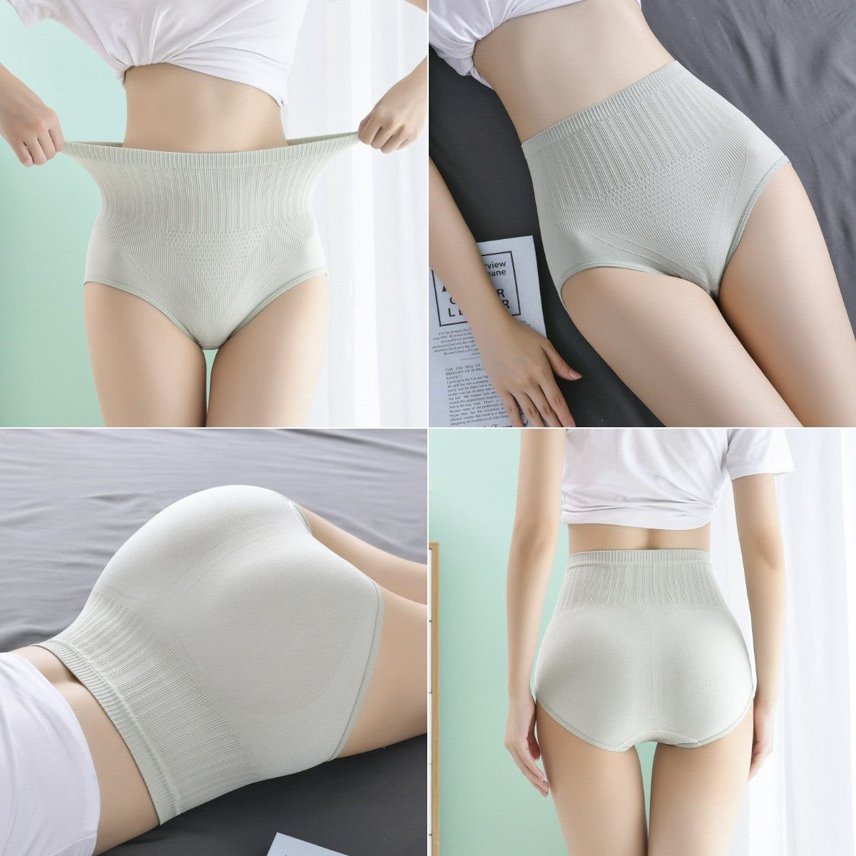 Τελευταία μέρα 50% έκπτωση: [7-πακέτο] Υψηλής μέσης αδιάβροχα αντιβακτηριακά εσώρουχα