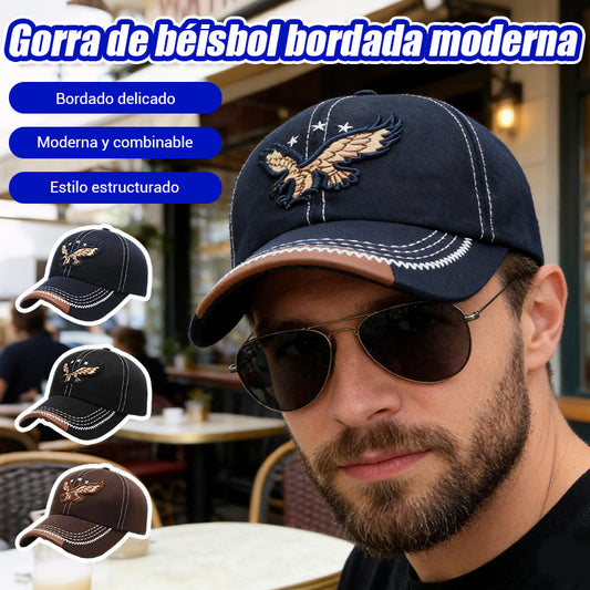 🔥Ειδική προσφορά περιορισμένης διάρκειας🧢Καπέλο του μπέιζμπολ με κέντημα και φτερό, unisex, για όλες τις εποχές.