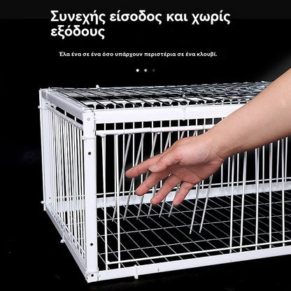 ✅Νέο πλήρως αυτόματο κλουβί πουλιών: χωρίς έξοδο, με βάση