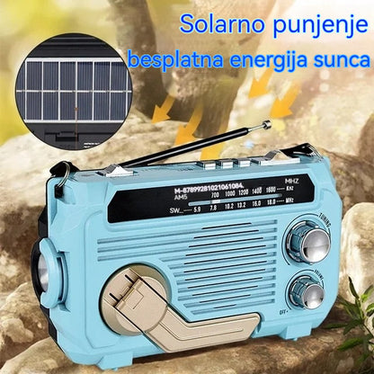 🔥🏕️Φορητός πολυχρηστικός φακός ραδιοφώνου AM