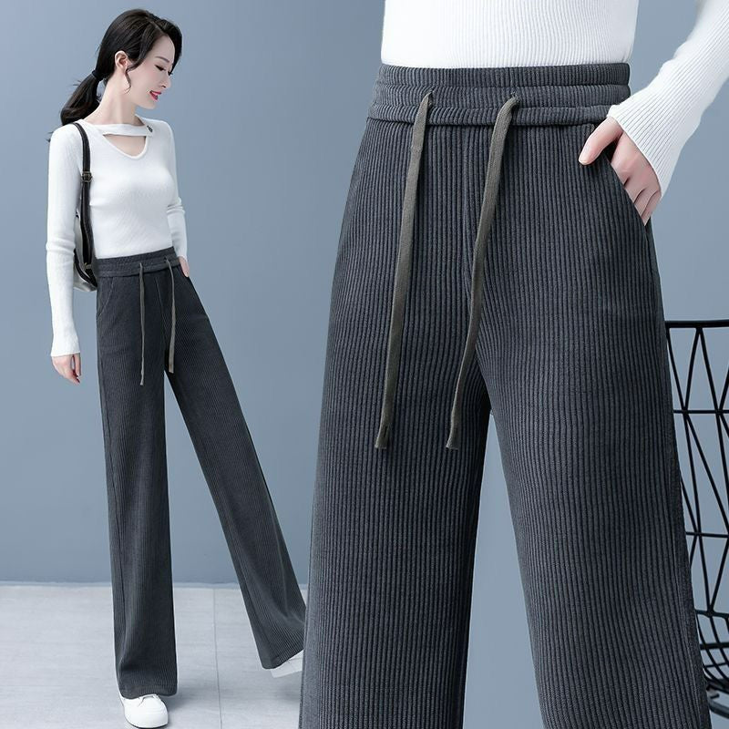 👖【40-110 KG】Νέα γυναικεία ελαστικά παντελόνια με φαρδιά μπατζάκια