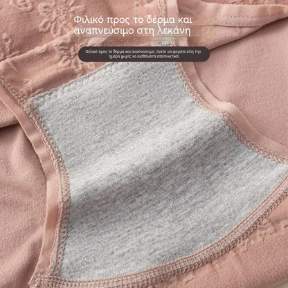 🩲【5 τεμάχια】💖【M-6XL】Εσώρουχα με ψηλή μέση για μεσήλικες και ηλικιωμένες γυναίκες