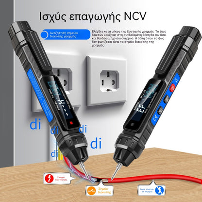 🧰Νέο ηλεκτρικό πολύμετρο με στυλό, πλήρως έξυπνο ψηφιακό, υψηλής ακρίβειας, αντικαπνιστικό
