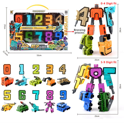 🔥🧩 [50% έκπτωση] Transformers με αλφάβητο και αριθμούς για παιδιά – 🚗 Διασκέδαση, δημιουργικότητα και μάθηση