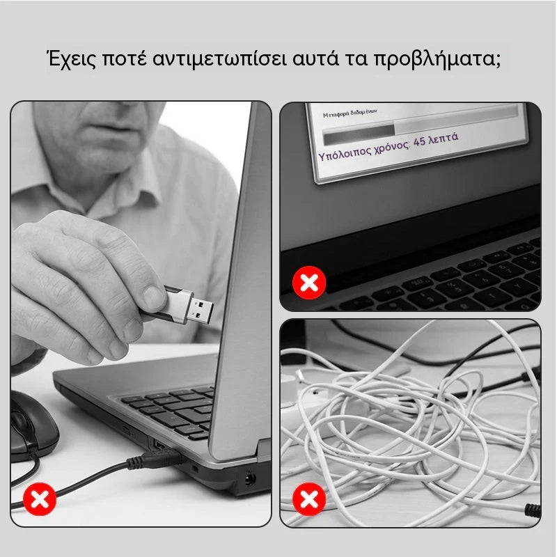 🔌✨ Φορητός διανομέας USB-C 5 σε 1 με έξοδο HDMI 4K 🎥💻