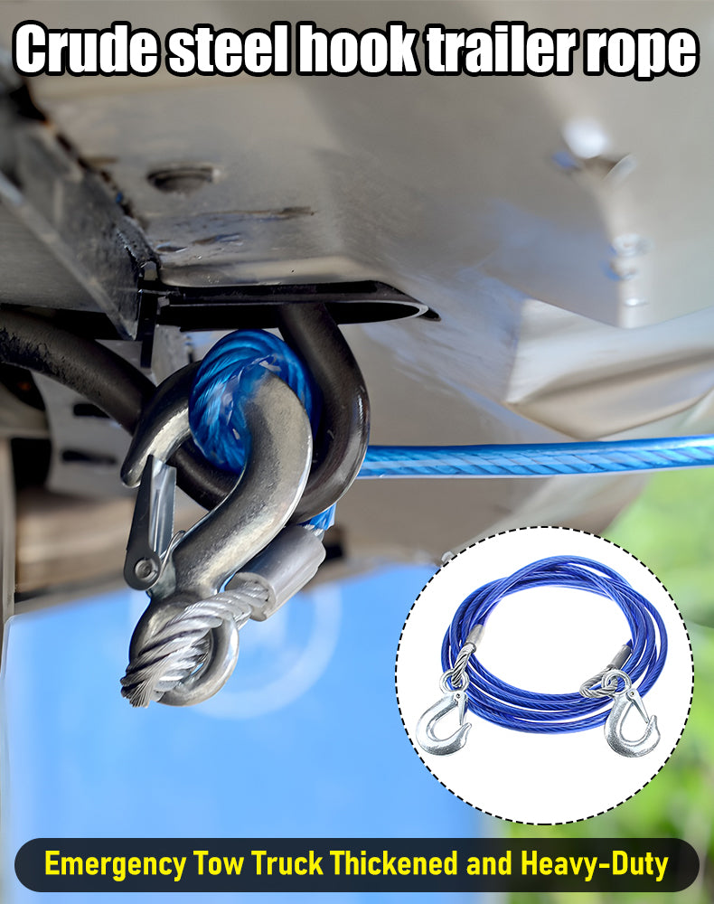 ⛓️🚗Σχοινί ρυμούλκησης αυτοκινήτου, σχοινί έλξης, σχοινί διάσωσης