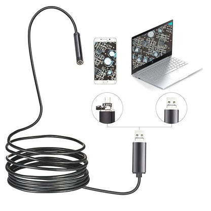 Αδιάβροχη κάμερα ενδοσκοπίου USB με LED