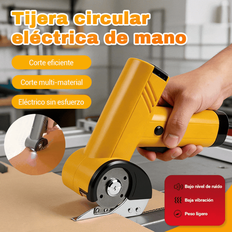 39% OFF✂️🔌Ηλεκτρικό κυκλικό ψαλίδι χειρός, ένα ελαφρύ και αποτελεσματικό κόφτη υφασμάτων για χαλιά και δέρμα.