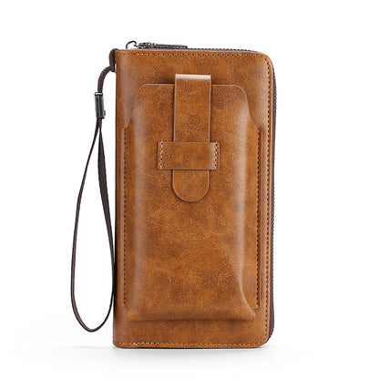 【30%OFF】】💼🔥Αγοράστε 1 και πάρτε 1 δωρεάν🔥Πολυλειτουργικό πορτοφόλι για άνδρες, χειροποίητο από γνήσιο δέρμα, σε νέο στυλ