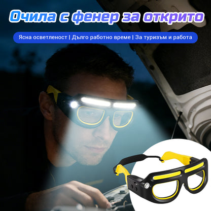 🕶️💡Ποδηλασία σε εξωτερικούς χώρους, νυχτερινό ψάρεμα, προβολέας υψηλής έντασης, γυαλιά και άλλος φωτισμός.