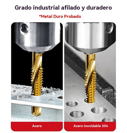 🛠️🎁【6 τεμάχια για 25 ευρώ】👨‍🏭 Τα τρυπάνια με σύνθετο σπείρωμα μπορούν να χρησιμοποιηθούν για τρύπημα και κοπή, έχουν σχεδιασμό διπλής χρήσης και αυτοτρύπησης, κατάλληλα για εγκατάσταση και κατεργασία.