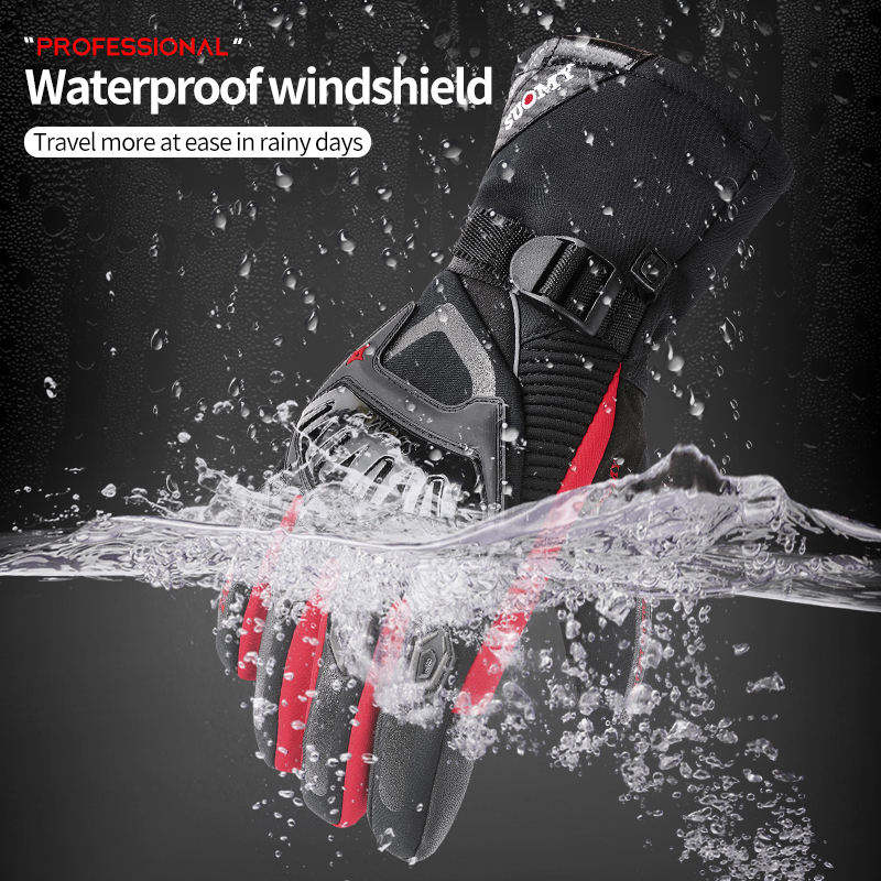 🔥🏍🧤Χειμώνα παχυσμένο κρύο ζεστό ιππασία αδιάβροχο πτώση-απόδειξη γάντια μοτοσικλέτας