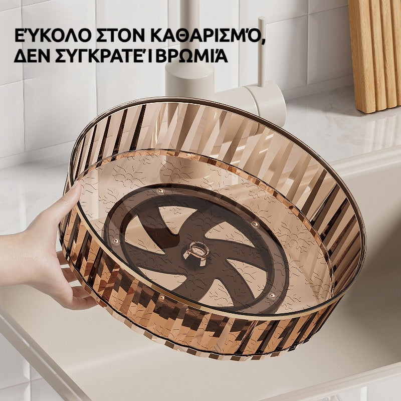 Περιστρεφόμενη 360° Ράφι Αποθήκευσης Κουζίνας