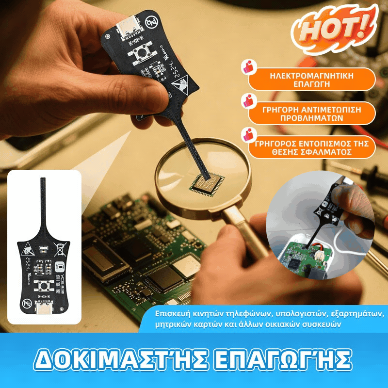 2 είδη για 21 ευρώ-Δοκιμαστής επαγωγής OSS. Αντιμετώπιση προβλημάτων επαγωγέων σε μητρικές πλακέτες κινητών τηλεφώνων. Όργανο μέτρησης ηλεκτρομαγνητικής επαγωγής.