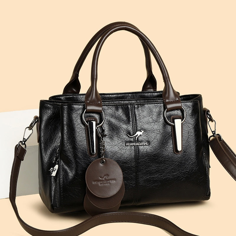👜👜Τσάντα ώμου/χιαστί μεγάλης χωρητικότητας από γνήσιο δέρμα αγελάδας