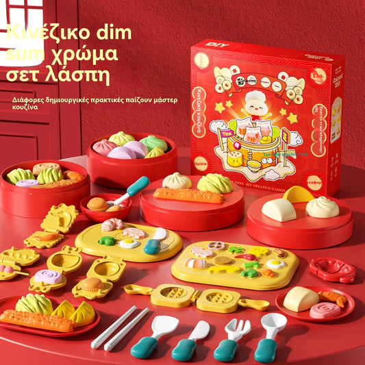 👩‍🍳🧒 Σετ παιδικής κουζίνας με πλαστελίνη – δημιουργικό παιχνίδι στο σπίτι!