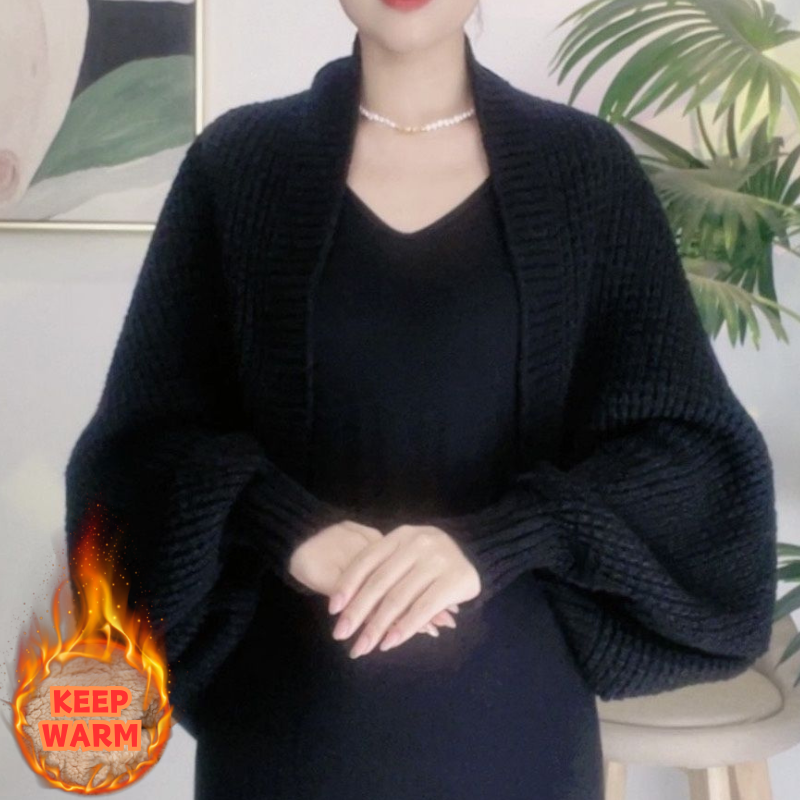 🔥Φθινόπωρο και χειμώνα νέο μαλακό πλεκτό ζεστό ζακέτα σάλι