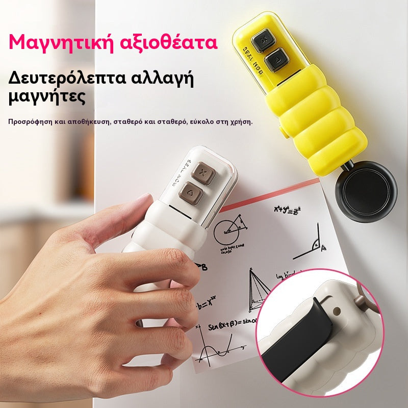 ✨ Πολυλειτουργική συσκευή σφράγισης σνακ