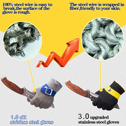 🔥【Αγοράστε 1 και πάρτε 1 δωρεάν】Γάντι από ανοξείδωτο ατσάλι, κατάλληλο για χρήση με τρόφιμα
