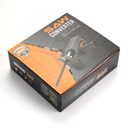 🔥🧰Ηλεκτρικό τρυπάνι που μετατρέπεται σε παλινδρομικό πριόνι, προσαρμογέας κεφαλής σέγας για ξυλουργική.