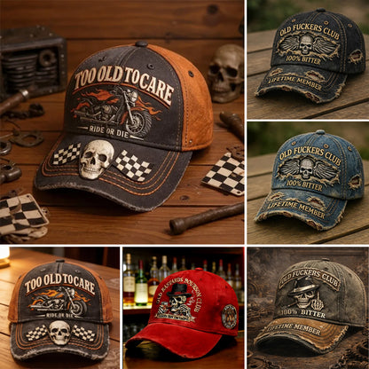 🏁💀Καπέλο μπέιζμπολ σε ρετρό στυλ με τρισδιάστατη ψηφιακή εκτύπωση